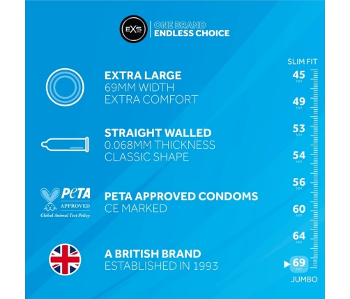 EXS Jumbo Pack - Condoms - 24 Pieces