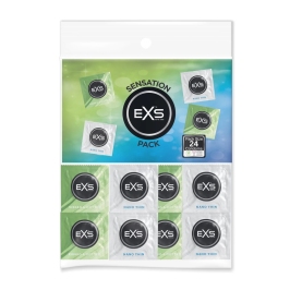 EXS Sensation Pack - Condoms - 24 Pieces