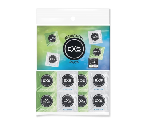 EXS Sensation Pack - Condoms - 24 Pieces