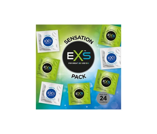 EXS Sensation Pack - Condoms - 24 Pieces