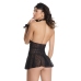 Leopard Babydoll with Handcuffs and Eye Mask - One Size