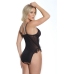 Transparent Crossless Lace Teddy - Plus Size