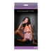 Lip Print Babydoll and Thong - One Size