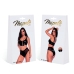 Mapale Wet Black Two-Piece Set S Vinyl Crop Top & Panty