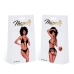 Mapale Two-Piece Set L/XL Black - Fringed Halter & Panty Ensemble