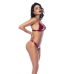 Leg Avenue Two-Piece Gloss Vinyl Bra Set L Wine Red