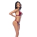 Leg Avenue Two-Piece Vinyl Lingerie Set M Gloss Wine Red