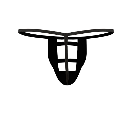 Male Power Perk-U-Later Anatomical Pouch G-String Black One Size