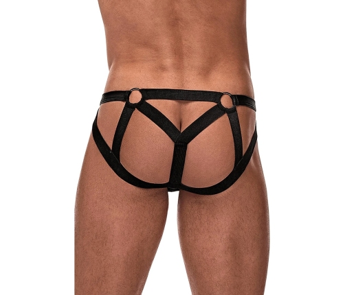 Strappy Ring Jock - L/XL - Black