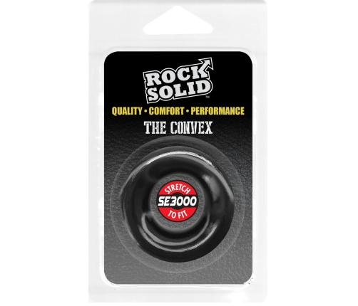 Rock Solid The Convex Ergonomic TPE Intimate Ring, Flexible Fit