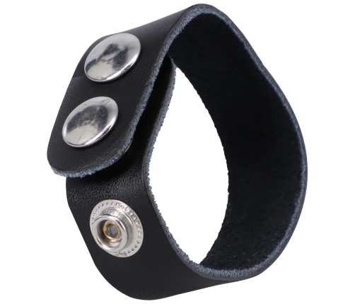The Leather 3 Snap - Leather Cockring