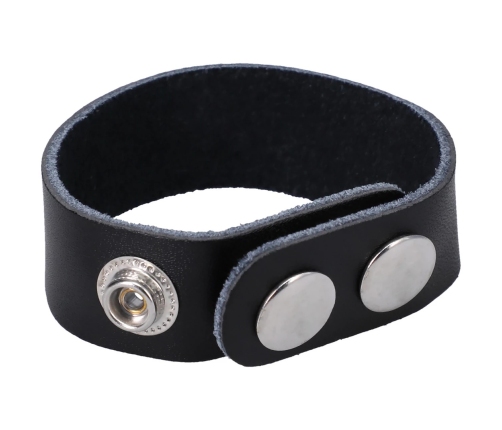 The Leather 3 Snap - Leather Cockring