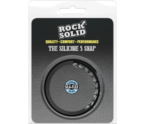 The Silicone 5 Snap - Cockring