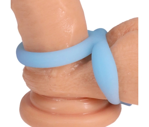 Rock Solid Dual Enhancer Silicone Double Support Ring Black