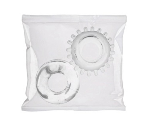 2 Pack C-Ring Set - Bulk Refill 50 Pieces - Clear