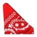 The Code Silicone Ring & Bandana Set Red - Stylish Two-Tone Design
