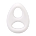 The Code Silicone Ring & Bandana Set White - Adjustable Comfort Duo