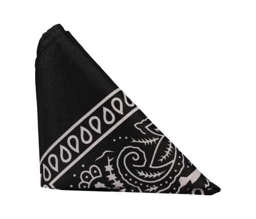 The Code Silicone Ring & Bandana Set Black - Two-Tone Design
