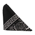 The Code Silicone Ring & Bandana Set Black - Two-Tone Design