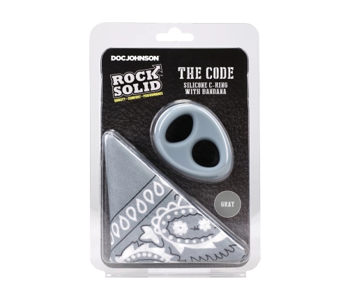 The Code Silicone Support Ring with Matching Grey Bandana Set