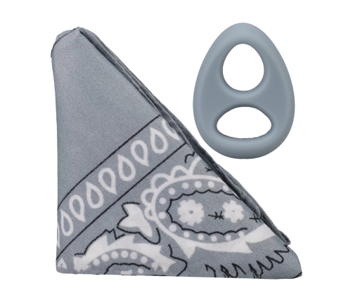The Code Silicone Support Ring with Matching Grey Bandana Set