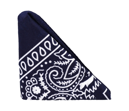 The Code Navy Blue Silicone Ring & Bandana Set by Rock Solid