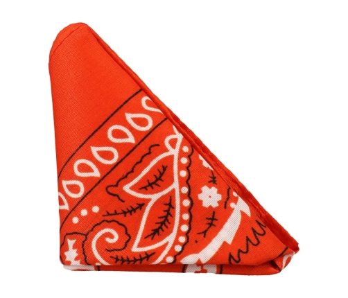 The Code Silicone Ring & Square Bandana Set Orange - Adjustable Comfort