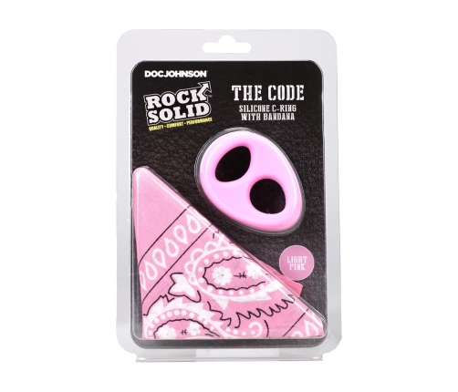 Rock Solid The Code Silicone Ring & Bandana Set Pink Comfort Fit
