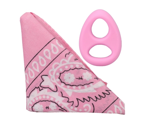 Rock Solid The Code Silicone Ring & Bandana Set Pink Comfort Fit