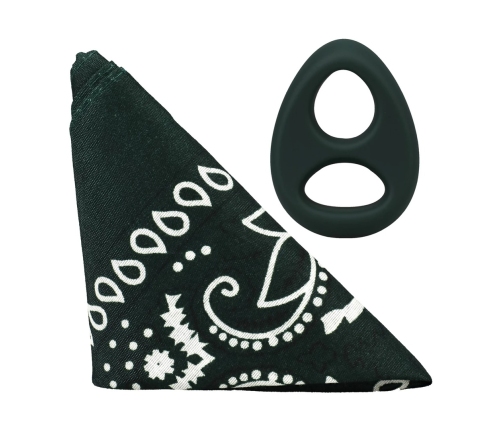 The Code Silicone Ring & Bandana Set Hunter Green - Stylish Duo Pack