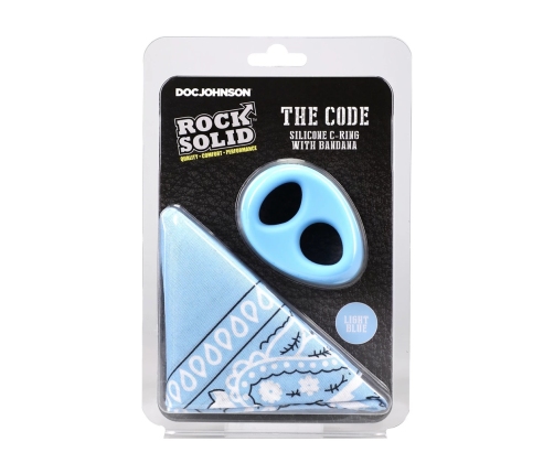The Code Silicone Support Ring & Bandana Set Light Blue by Rock Solid