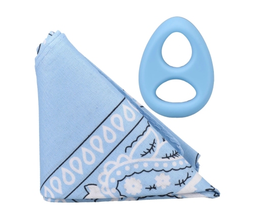 The Code Silicone Support Ring & Bandana Set Light Blue by Rock Solid