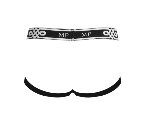 Male Power Peep Show Jock Ring S/M Black - Comfort Elastic Design