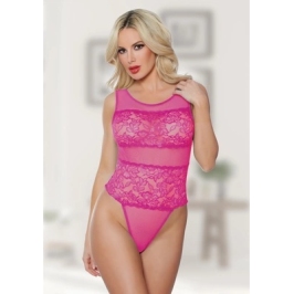 Heather and Lace Teddy - One Size
