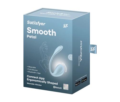 Smooth Petal Connect App - Wearable Couple Vibrator - Light Blue