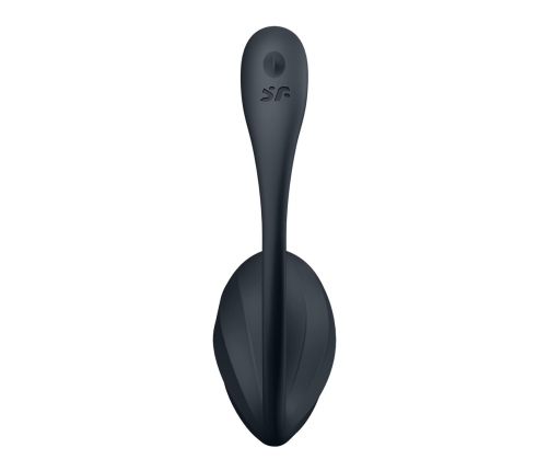 Ribbed Petal Connect App - Wearable Couple Vibrator - Black