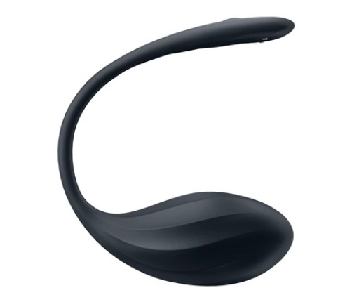 Ribbed Petal Connect App - Wearable Couple Vibrator - Black