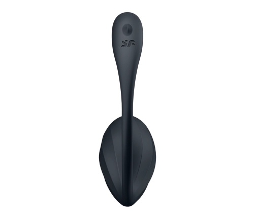 Ribbed Petal Connect App - Wearable Couple Vibrator - Black