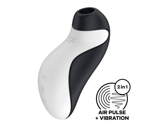 Orca Doucle Air Pulse Vibrator - Black/White