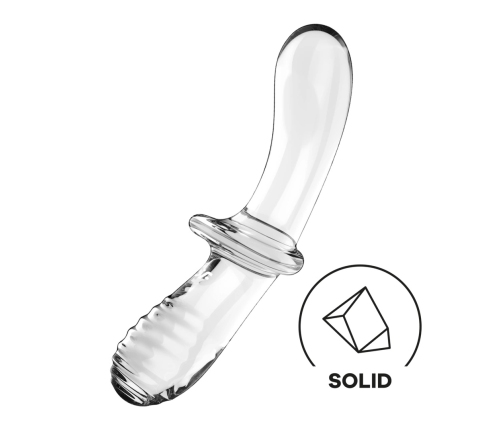 Double Crystal - Glass Dildo - Transparent