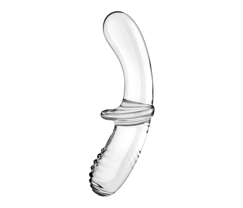 Double Crystal - Glass Dildo - Transparent