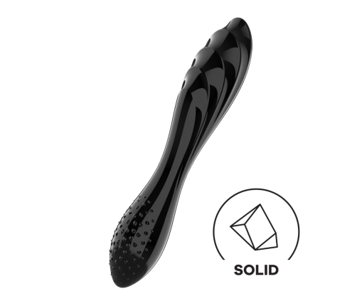 Dazzling Crystal 1 - Glass Dildo - Black