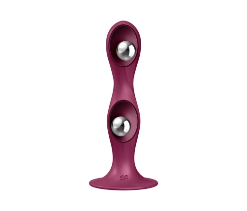 Double Ball-R - Weighted Dildo - Red