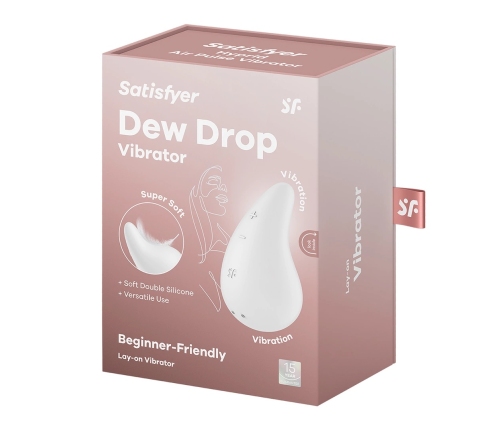 Dew Drop - Lay-on Vibrator - White