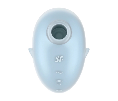 Cutie Ghost - Air Pulse Vibrator - Blue