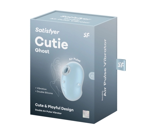 Cutie Ghost - Air Pulse Vibrator - Blue