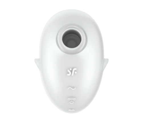 Cutie Ghost - Air Pulse Vibrator - White