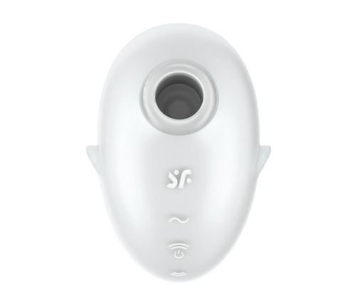 Cutie Ghost - Air Pulse Vibrator - White
