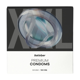 Satisfyer XXL 64mm 100pcs Comfort Fit Premium Protection Condoms
