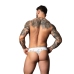 Male Power Soo Cumfy Marble White Men's Modal Thong L/XL